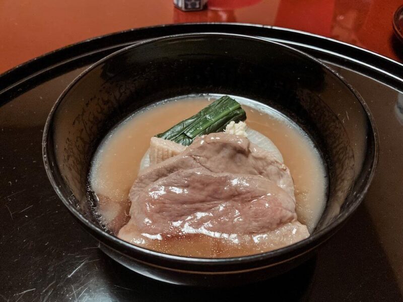 名古屋浅田のお昼のコース治部煮と合鴨