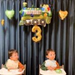 3歳双子の男の子お誕生日会