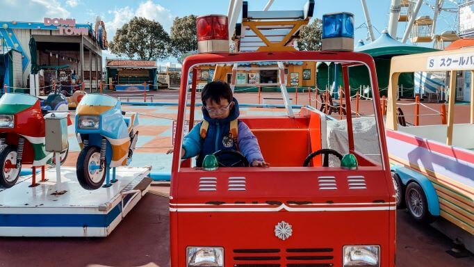 名古屋シートレインランドの小型乗り物消防車